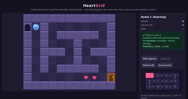 Screenshot of heartgrid