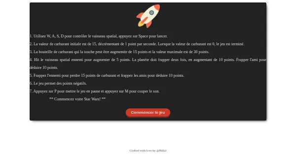 Screenshot of space runner