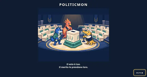 Screenshot of politicmon