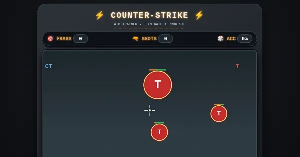 Screenshot of cs. aim trainer