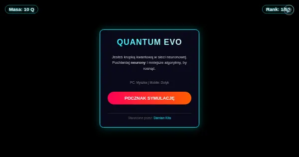 Screenshot of quantum evo