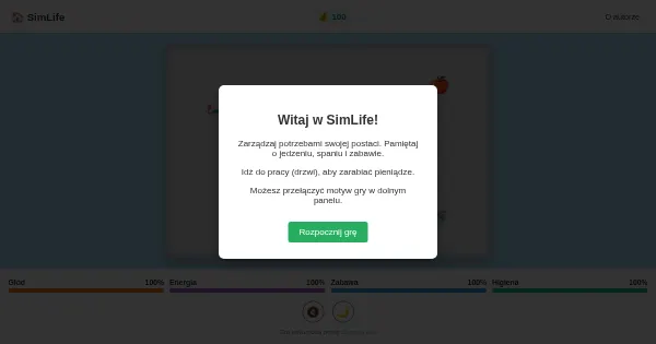 Screenshot of simlife