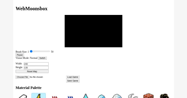 Screenshot of moonsbox