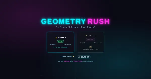 Screenshot of Geometry Dash