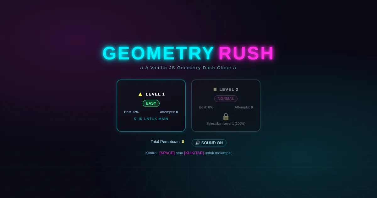 Screenshot of Geometry Dash