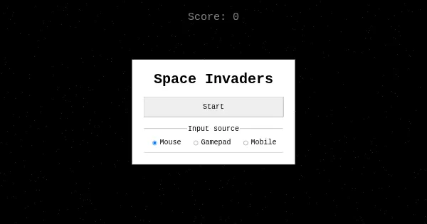 Screenshot of SpaceInvaders