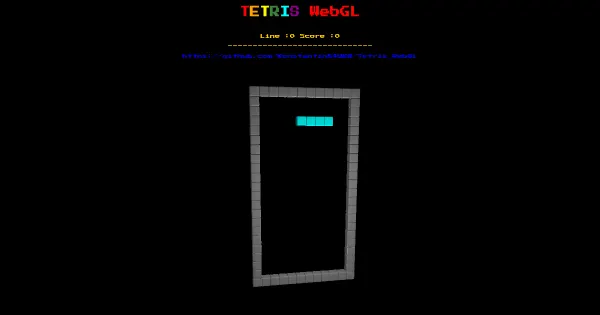 Screenshot of Tetris WebGL