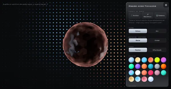 Screenshot of Nikkiro Audio Visualizer