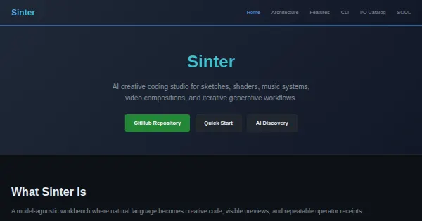 Screenshot of liminal