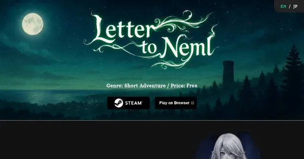 Screenshot of letter to neml