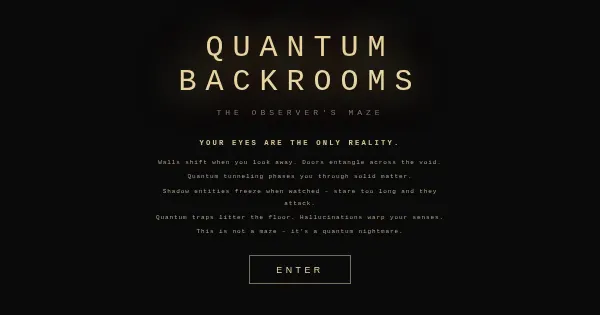 Screenshot of Quantum Backrooms Maze