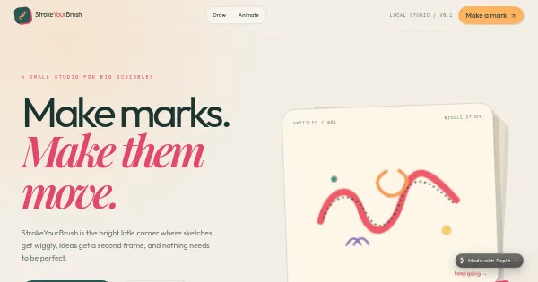 Screenshot of StrokeYourBrush