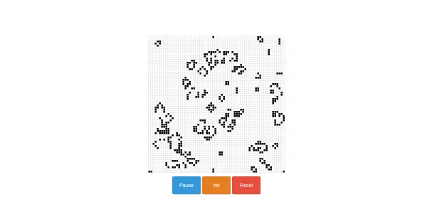 Screenshot of wasm game of life