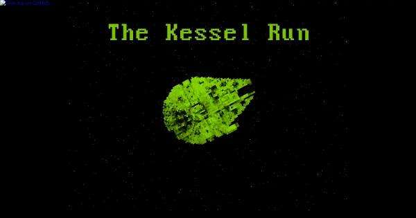 Screenshot of kessel run