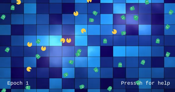 Screenshot of smart pacmans
