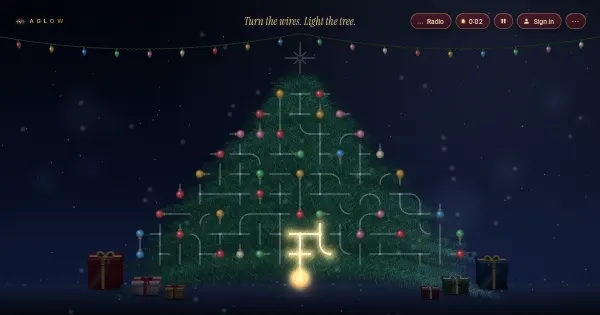 Screenshot of ChristmasTreeLightUp