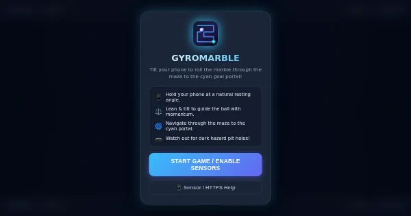 Screenshot of GyroMarble