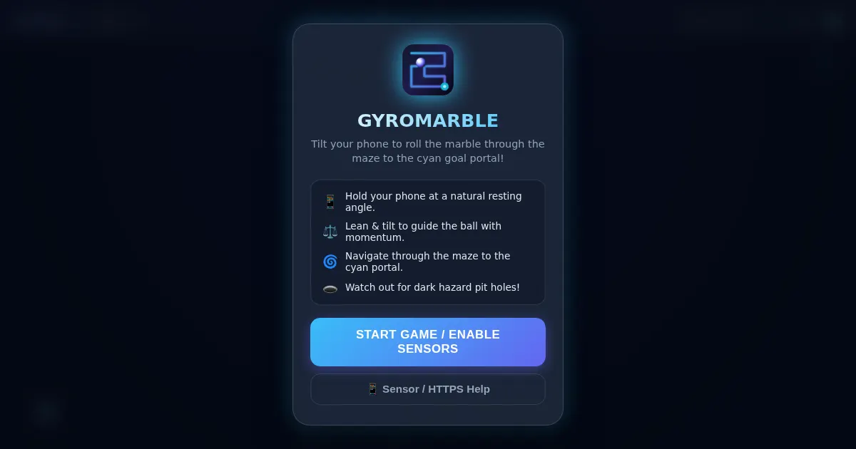 Screenshot of GyroMarble