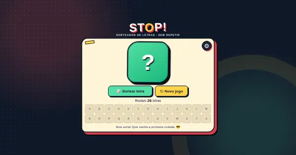 Screenshot of stop