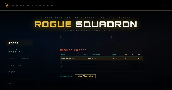 Screenshot of roguesquadron