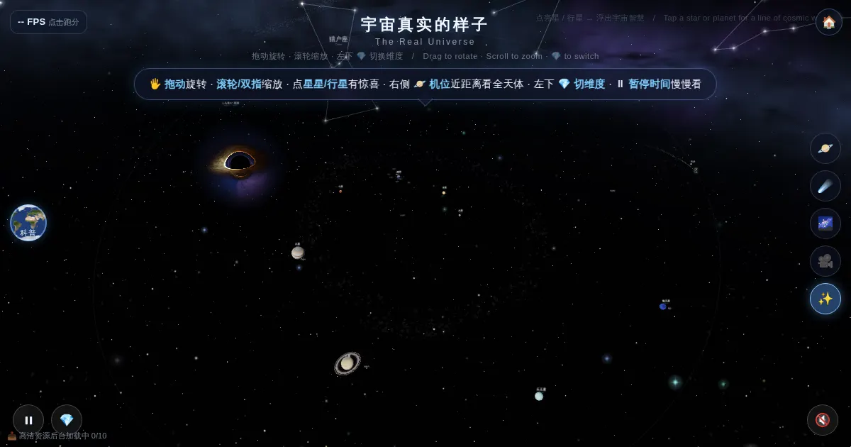 Screenshot of dimensions 0 to infinity