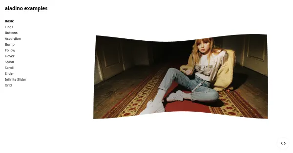 Screenshot of aladino