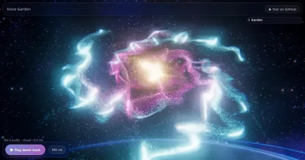 Screenshot of voice garden