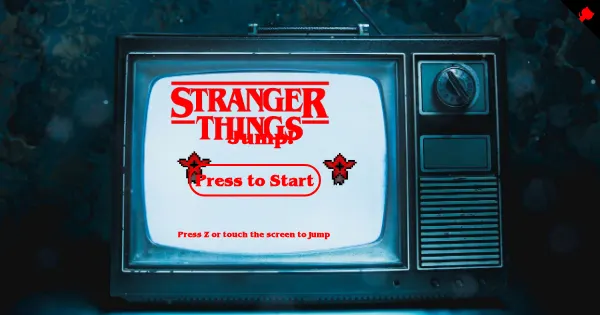 Screenshot of Stranger Things Jump The Game