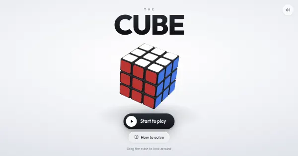 Screenshot of the cube