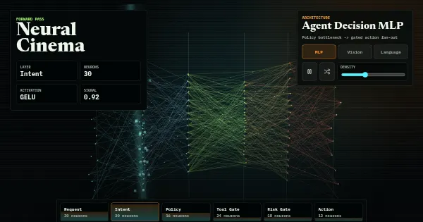 Screenshot of neural cinema