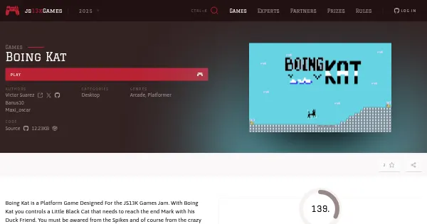 Screenshot of BoingKat