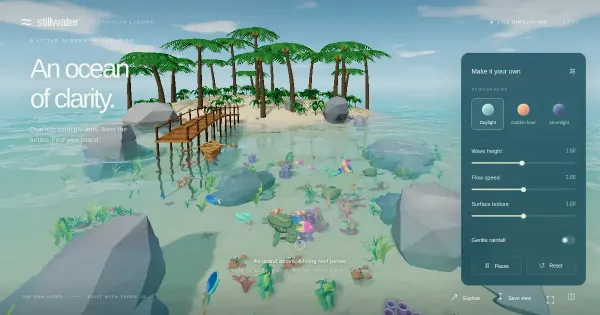Screenshot of water studio