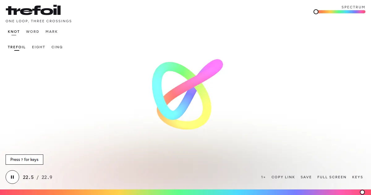 Screenshot of trefoil