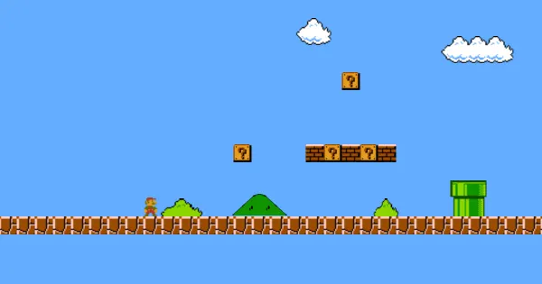 Screenshot of super mario