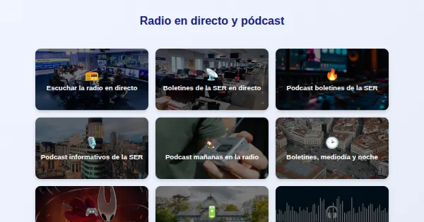 Screenshot of radio web fast
