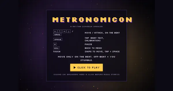 Screenshot of Metronomicon
