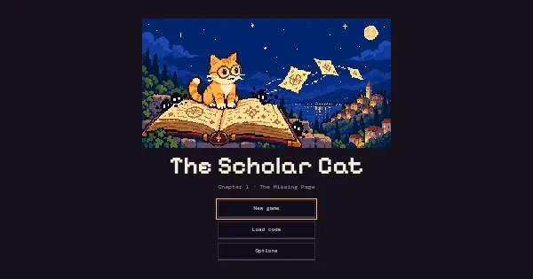 Screenshot of mdv demo rpg cat
