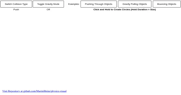 Screenshot of physics visual