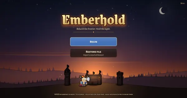 Screenshot of emberhold