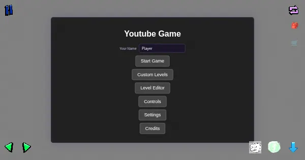 Screenshot of Youtube game