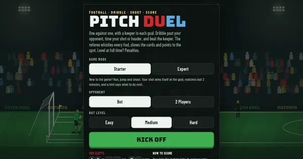 Screenshot of game football duel