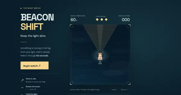 Screenshot of beacon shift phaser
