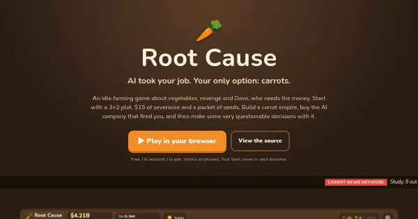 Screenshot of CarrotGame