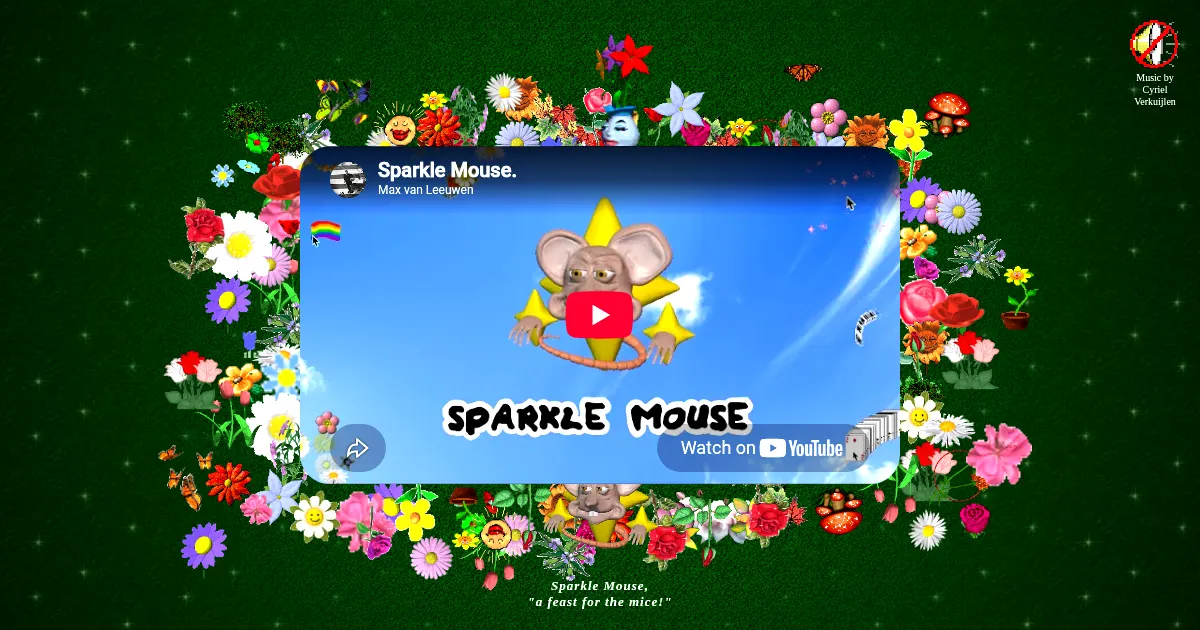 Screenshot of sparkle mouse