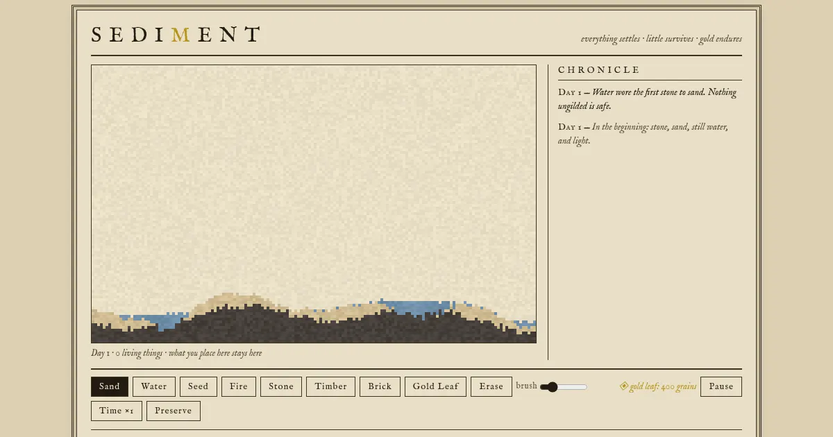 Screenshot of sediment