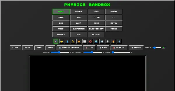 Screenshot of sandbox game