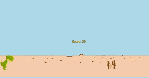 Screenshot of No Internet Dino Game