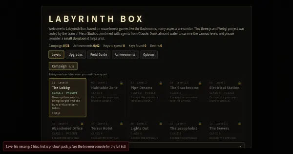 Screenshot of LabyrinthBox