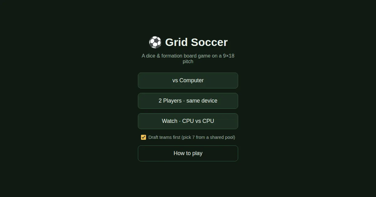 Screenshot of idk soccer