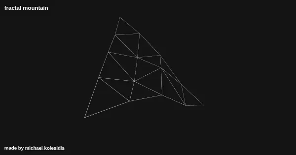 Screenshot of fractal mountain